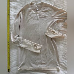 lululemon athletica Beige Long Sleeve Shirt